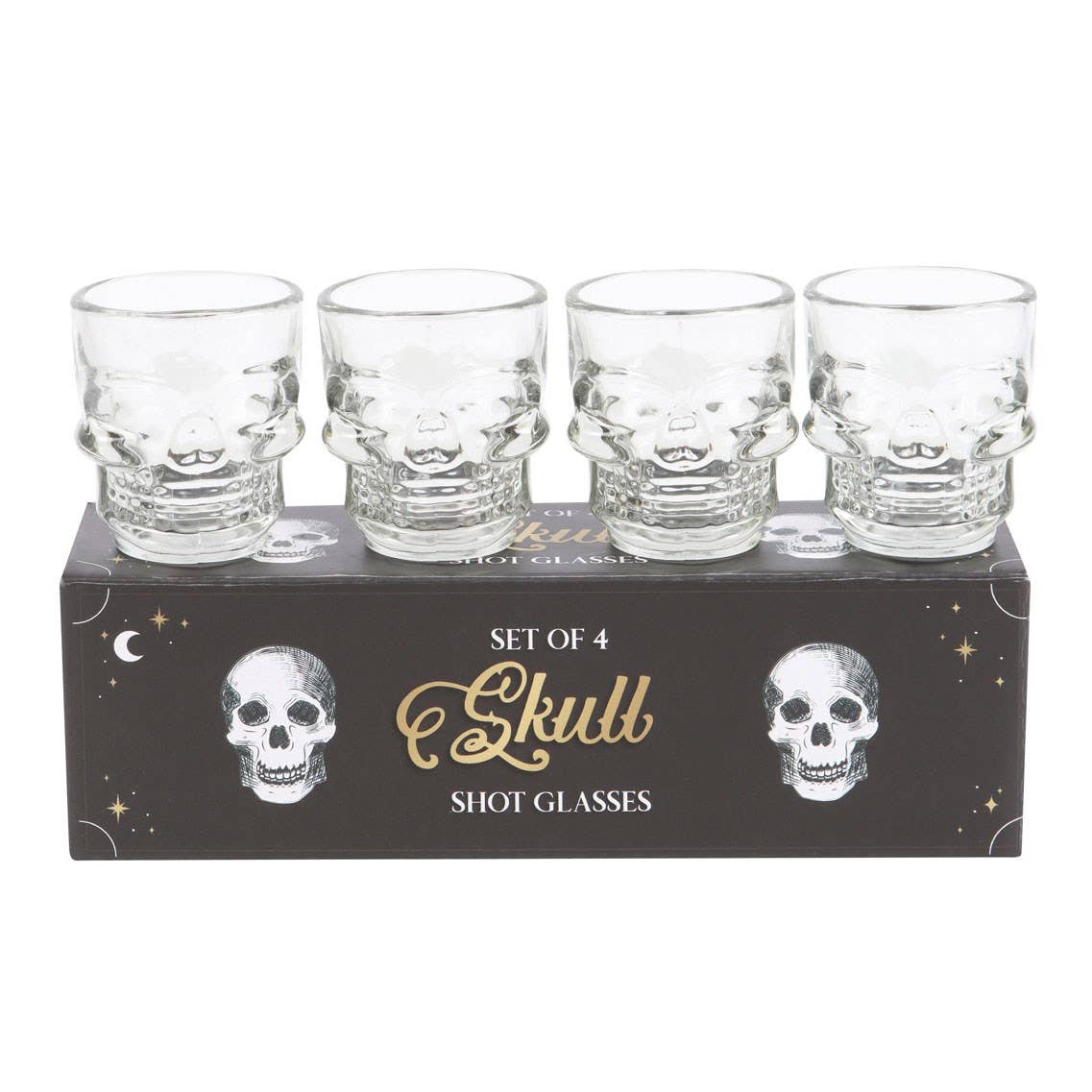 4PC Skull Shot Glass Set