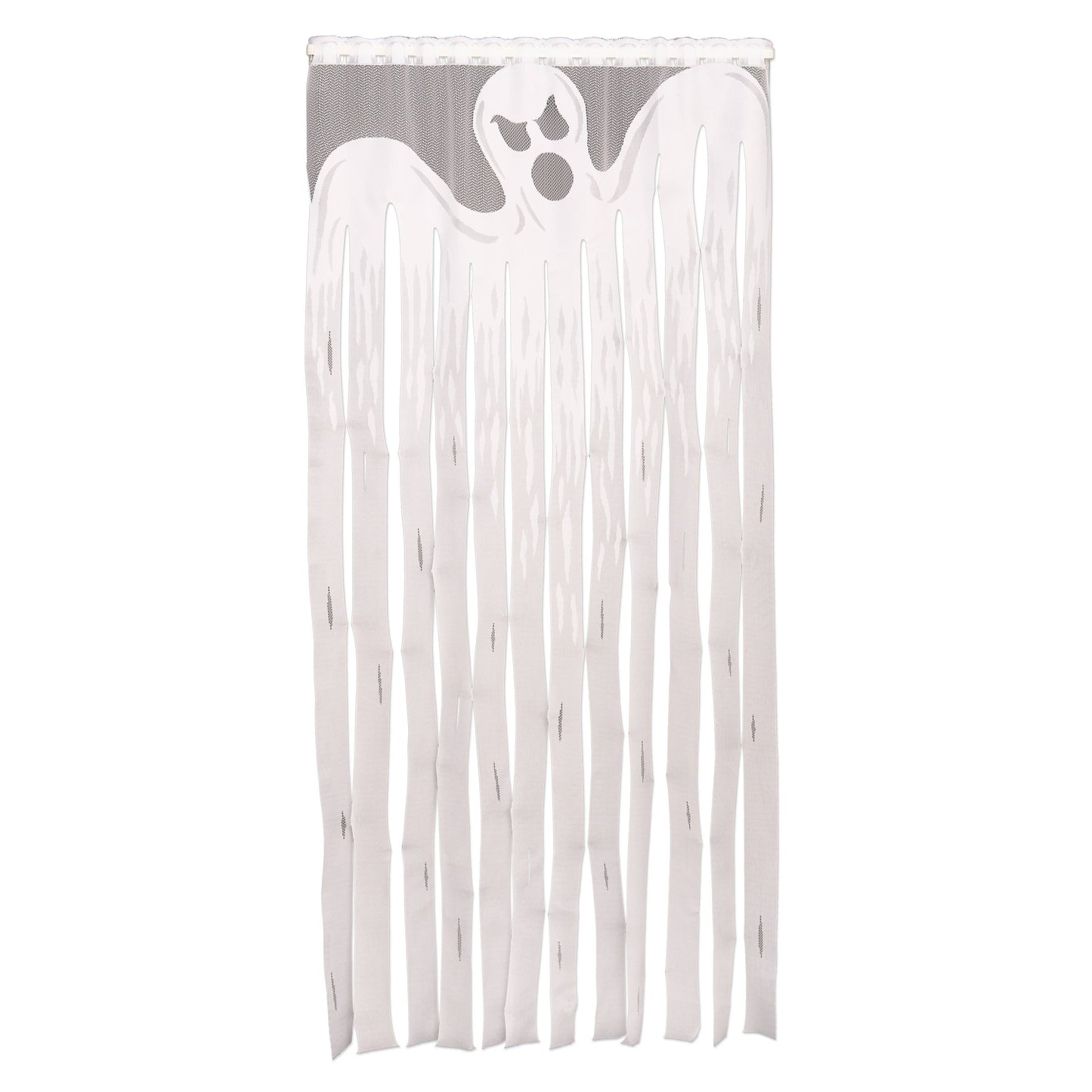 Spooky Halloween Ghost Lace Streamer Panel White