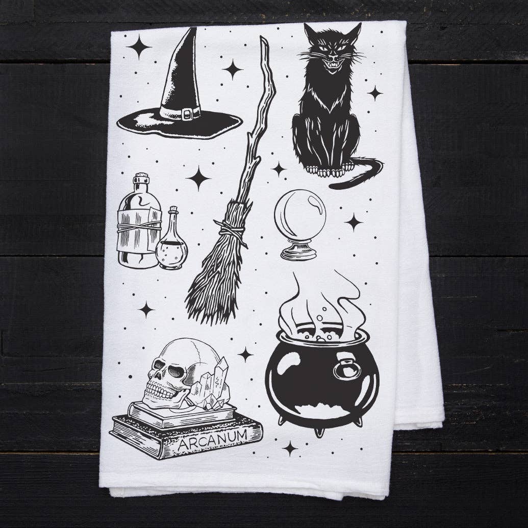 Spooky Halloween Flour Sack Towel