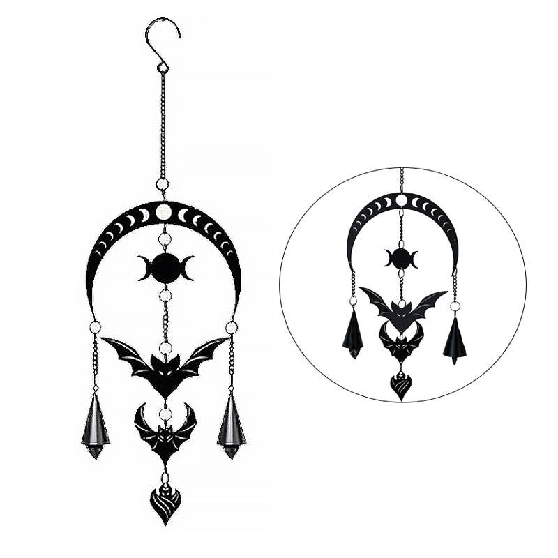 Evilution Moon Phase Metal Hanging Outdoor Decoration