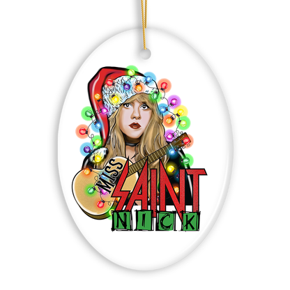 Iconic Miss Saint Nick Bohemian Christmas Ornament