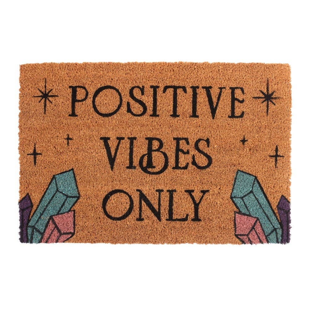 Positive Vibes Only Doormat Home Decor