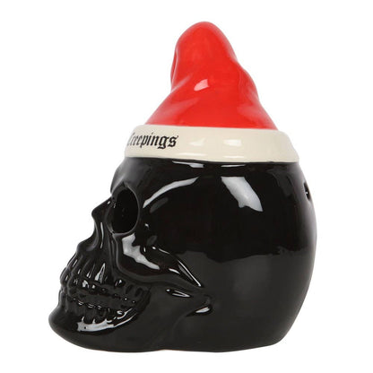 Seasons Creepings Christmas Skull Tealight Holder