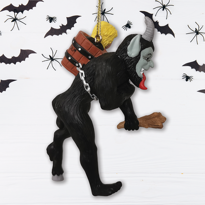 Krampus Creepy Halloween Ornament, Horror Christmas Tree