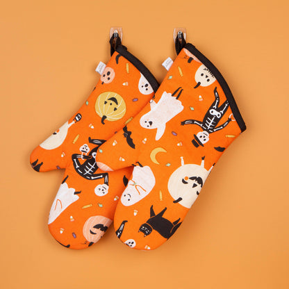 Boo Crew Halloween Oven Mitts Set of 2