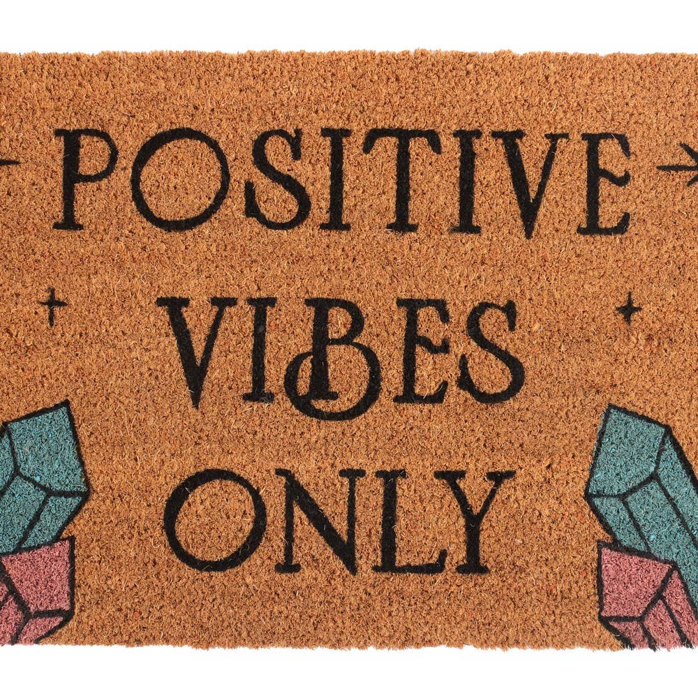 Positive Vibes Only Doormat Home Decor