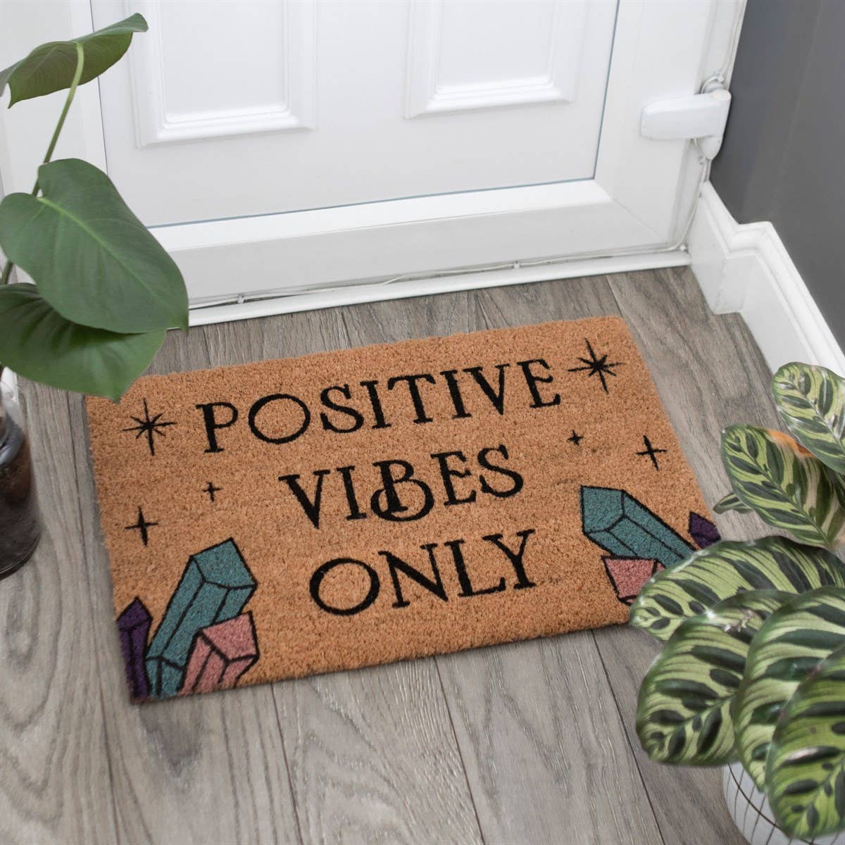 Positive Vibes Only Doormat Home Decor