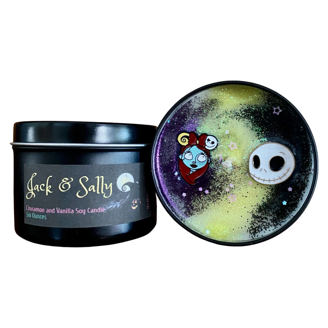 Jack & Sally Candle | Cinnamon and Vanilla | Vegan