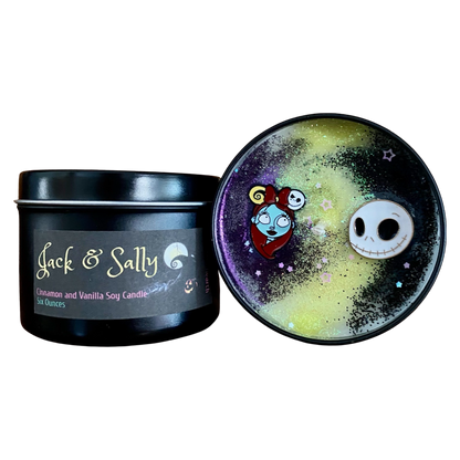 Jack & Sally Candle | Cinnamon and Vanilla | Vegan