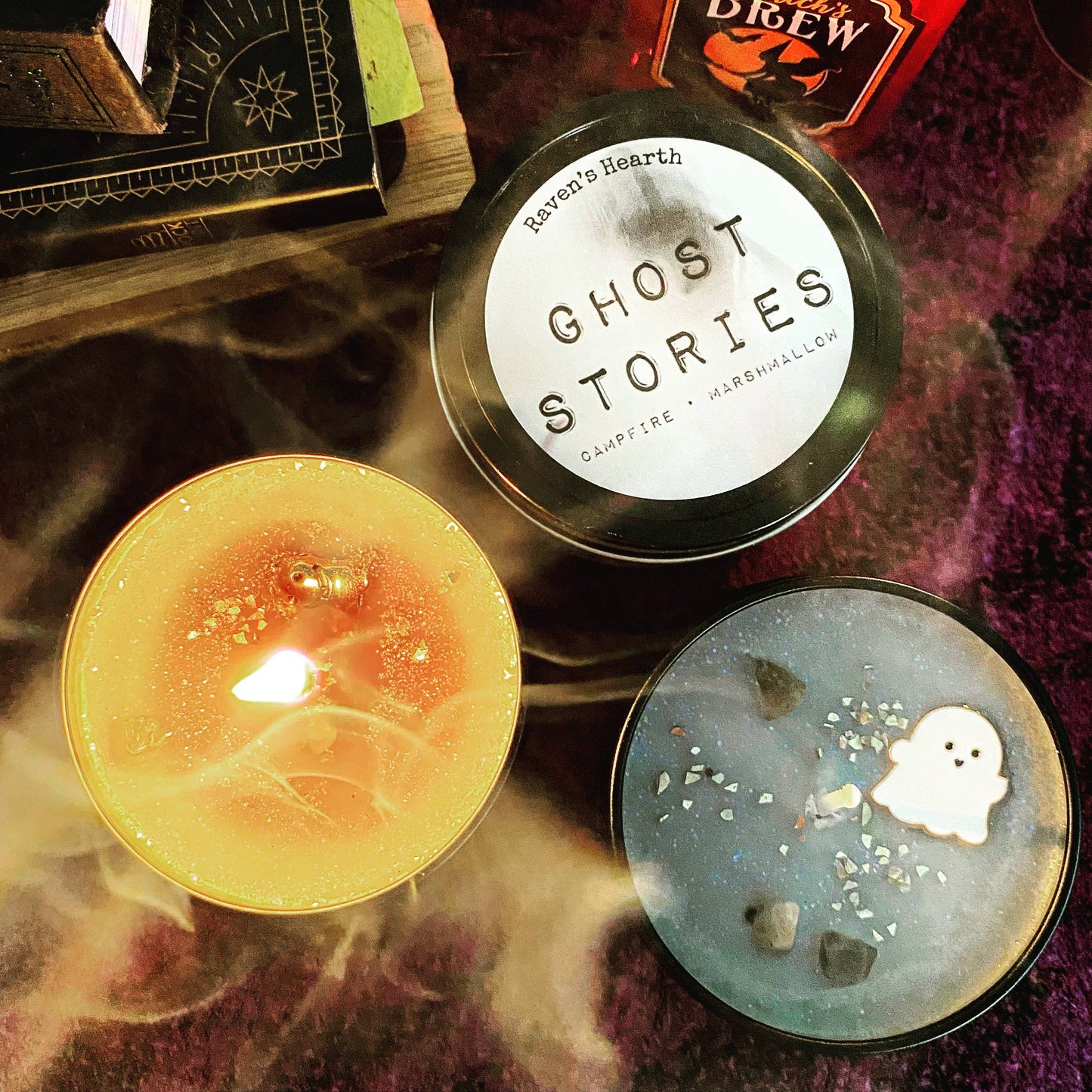 Ghost Stories Candle | Toasted Marshmallow Scent | Halloween