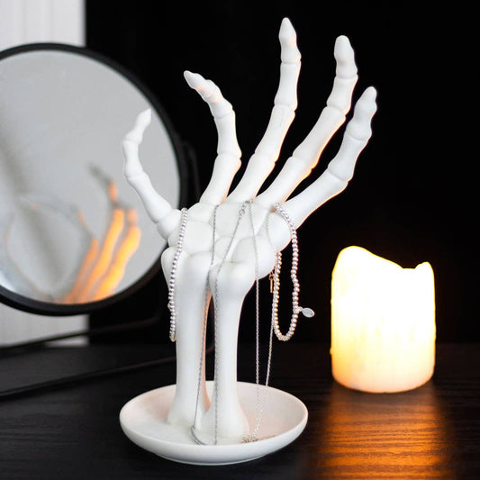 Halloween Skeleton Hand Jewelry Holder