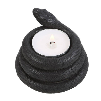 Black Snake Tealight Candle Holder