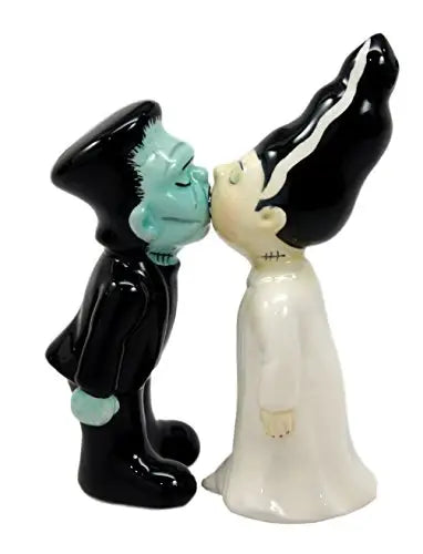 Frankenstein & Bride Halloween Salt & Pepper Shaker Set