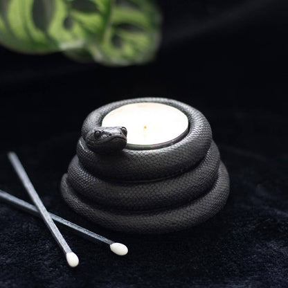 Black Snake Tealight Candle Holder