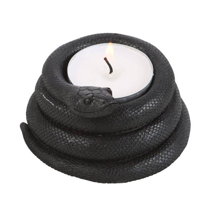 Black Snake Tealight Candle Holder