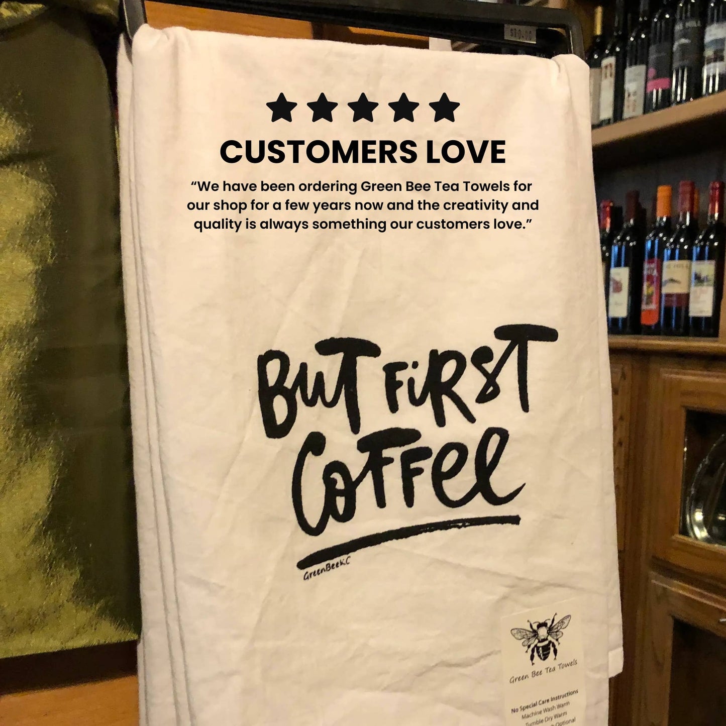 Skeleton Dish Towel | Tea Towels | Flour Sack Dish Towels: Black