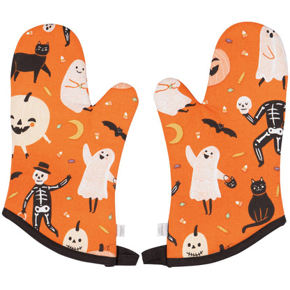 Boo Crew Halloween Oven Mitts Set of 2