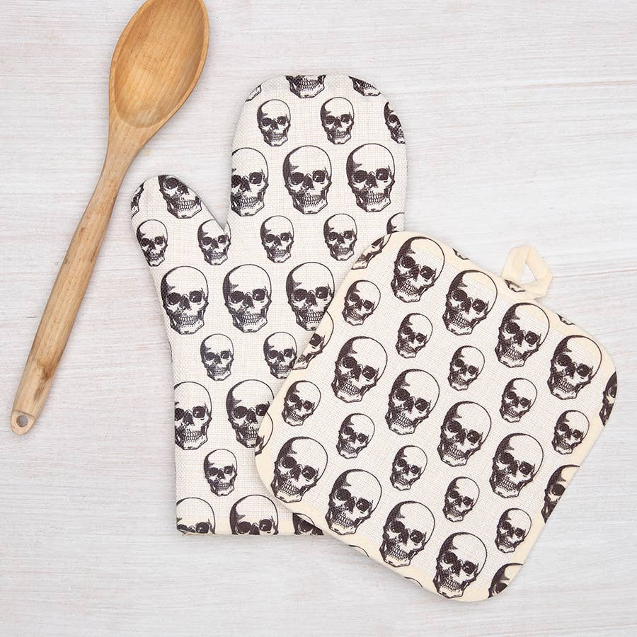 Skull Oven Mitt